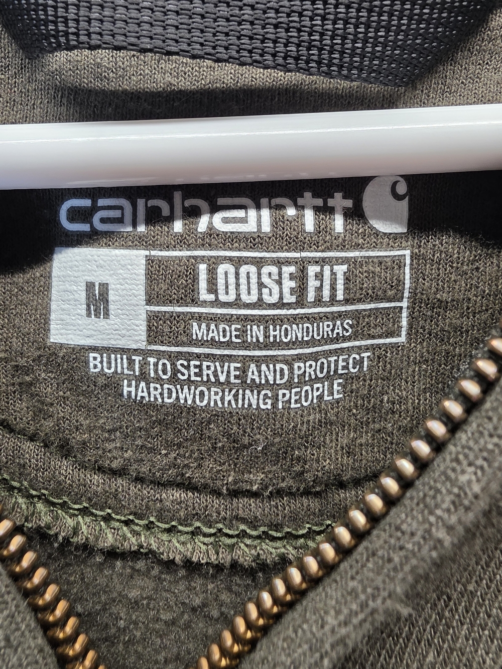 Carhartt Midweight Zip-Front Hoodie featuring a loose fit - Picture 2 of 11